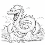 Mystical Sea Serpent Coloring Pages 3