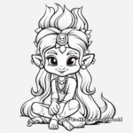Mystical Troll Princess Coloring Pages 2