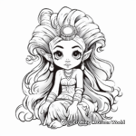 Mystical Troll Princess Coloring Pages 4