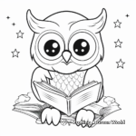 Night Owl on a Branch Coloring Pages 4