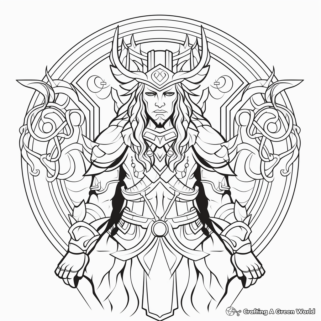 Norse Mythology Coloring Pages 3