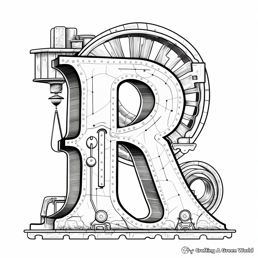 Objects Beginning with Letter R Coloring Page 1