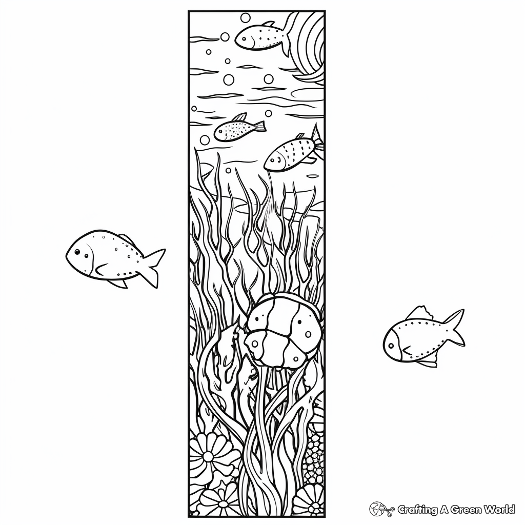 Ocean Inspirations Bookmark Coloring Pages 1