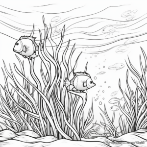 Ocean Sea Grass Coloring Pages 4