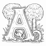 Old English Styled ABC Coloring Pages 2