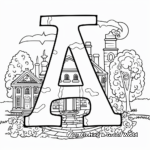 Old English Styled ABC Coloring Pages 3