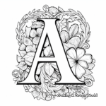 Old English Styled ABC Coloring Pages 4