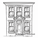 Old-Fashioned Sash Window Coloring Pages 2