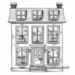 Old-Fashioned Sash Window Coloring Pages 4