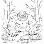 Outdoor Forest Troll Coloring Pages 1