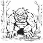 Outdoor Forest Troll Coloring Pages 3