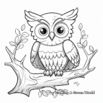 Outlandish Owl Coloring Pages for Adults 2