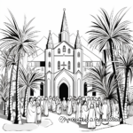 Palm Sunday at the Temple: Coloring Pages 2