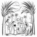 Palm Sunday Coloring Pages with Bible Verses 3
