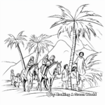 Palm Sunday Story Coloring Sheets 1
