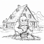 Peaceful Village Troll Coloring Pages 3