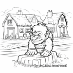 Peaceful Village Troll Coloring Pages 4