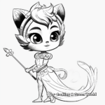 Peacock Miraculous Holder Mayura Coloring Pages 3