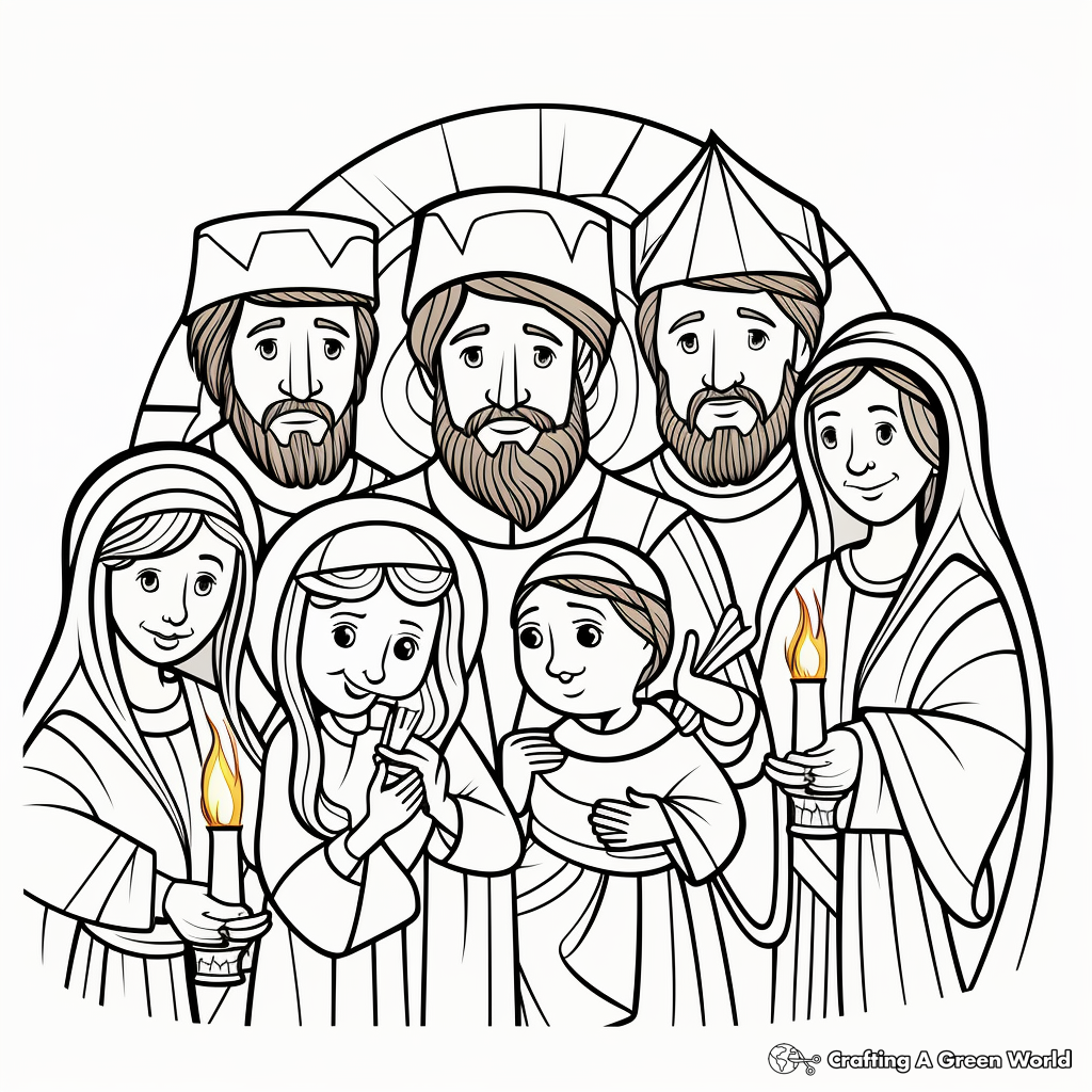 Pentecost Apostles Coloring Pages 2