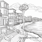 Picturesque Seaside City Coloring Pages 3