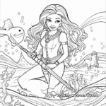 Pirate and Mermaid Mythical Coloring Pages 1
