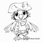 Pirate Parrot Companion Coloring Sheets 2
