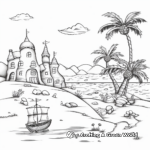 Pirates Island Treasure Hunt Coloring Pages 4
