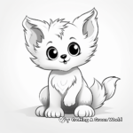 Playful Baby Fox Coloring Pages 4