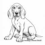 Playful Bloodhound Puppy Coloring Pages 4