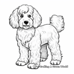 Playful Poodle Coloring Pages 2
