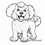 Playful Poodle Coloring Pages 3