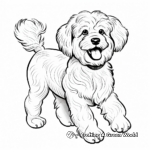 Playful Poodle Coloring Pages 4