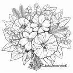 Poinsettia Bouquet Coloring Pages for Flower Lovers 2