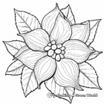 Poinsettia Pattern Coloring Pages 1