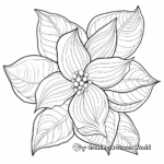 Poinsettia Pattern Coloring Pages 2