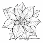 Poinsettia Pattern Coloring Pages 3