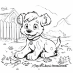 Police Dog in Duty: Crime-Scene Coloring Pages 3