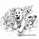 Police Dog Squad Coloring Pages: Multiple Breeds in Action 2
