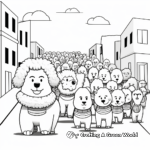 Poodle Parade Coloring Pages 2