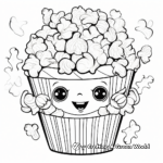 Popcorn Coloring Pages for Kids 4
