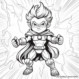 Powerful Thunder God Coloring Pages 1
