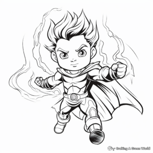 Powerful Thunder God Coloring Pages 4