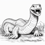 Prehistoric Titanoboa Coloring Pages 1