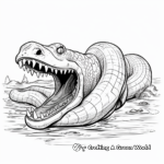 Prehistoric Titanoboa Coloring Pages 2