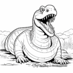 Prehistoric Titanoboa Coloring Pages 3