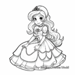 Princess Peach and Luigi Adventure Coloring Pages 1