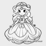 Princess Peach and Luigi Adventure Coloring Pages 2