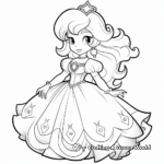 Princess Peach and Luigi Adventure Coloring Pages 4
