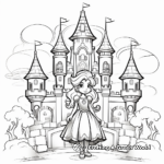 Princess Peach's Castle Coloring Pages 3