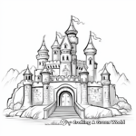 Princess Peach's Castle Coloring Pages 4